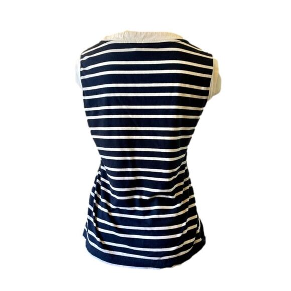 NAUTICA Navy/White Striped Sleeveless Top | EUC | Medium - Picture 2 of 8